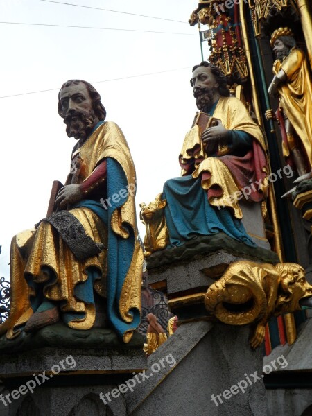 Men Sit Sitting Sculpture Statues