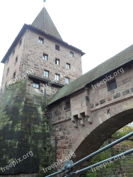 Nuremberg Tower Trutzig Masonry Old