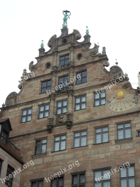 Nuremberg Historic Center Building House Facade