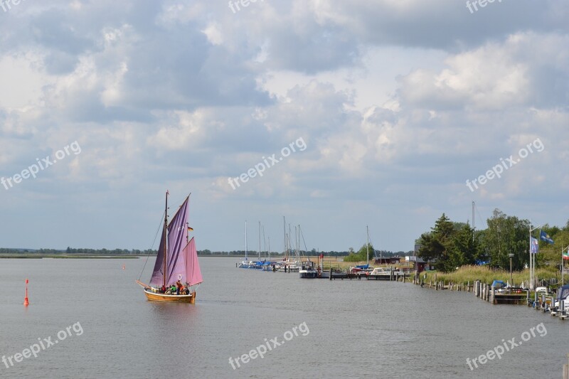 Lake Waters Sail Sailing Boat Port