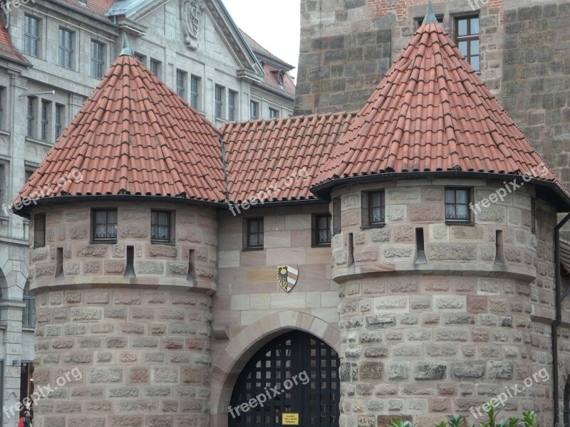 Nuremberg White Tower Tower Middle Ages Historic Center