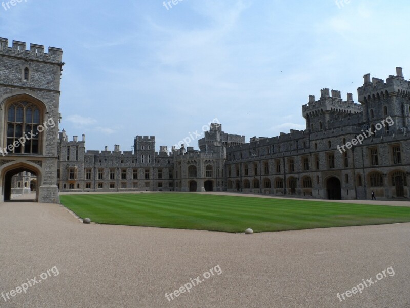 Windsor Castle Hof Courtyard Fortress Castle