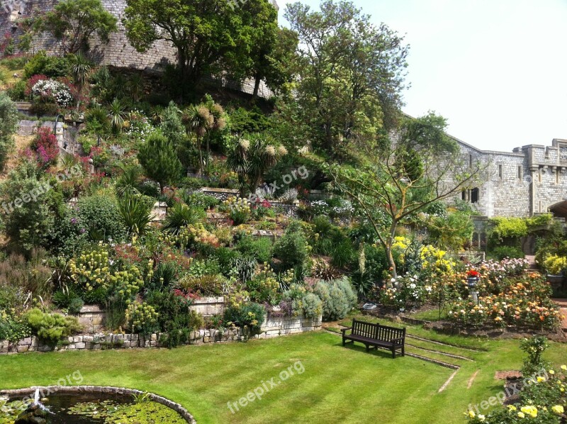 Garden Windsor Castle Castle Architecture England