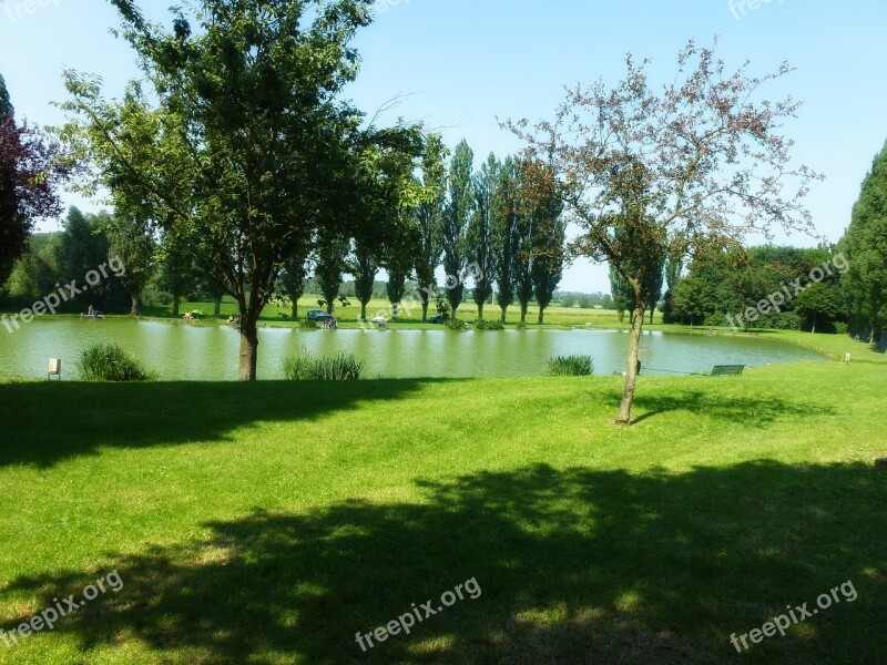 France Park Lake Trees Summer