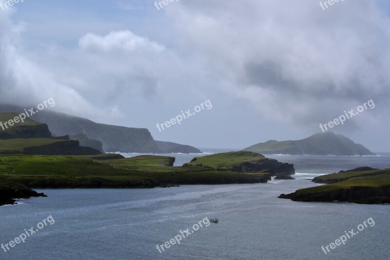 Coastline Shore Seashore Islands Cloudy