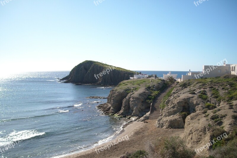 Isleta Del Moro Bay Mediterranean Spain Beach