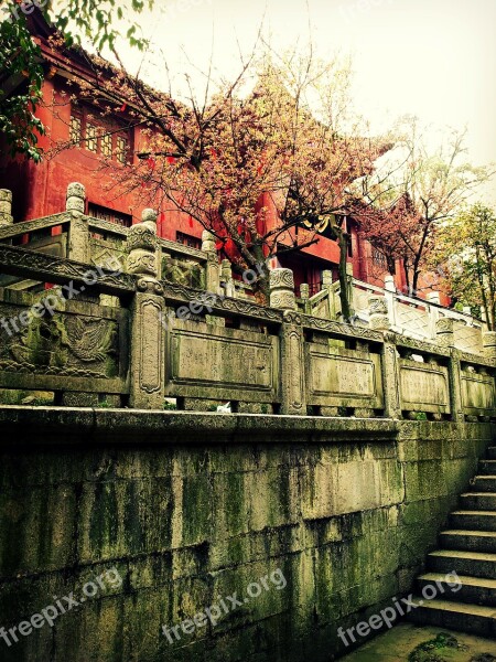 Asia China Guiyang Qianling Park Monastery