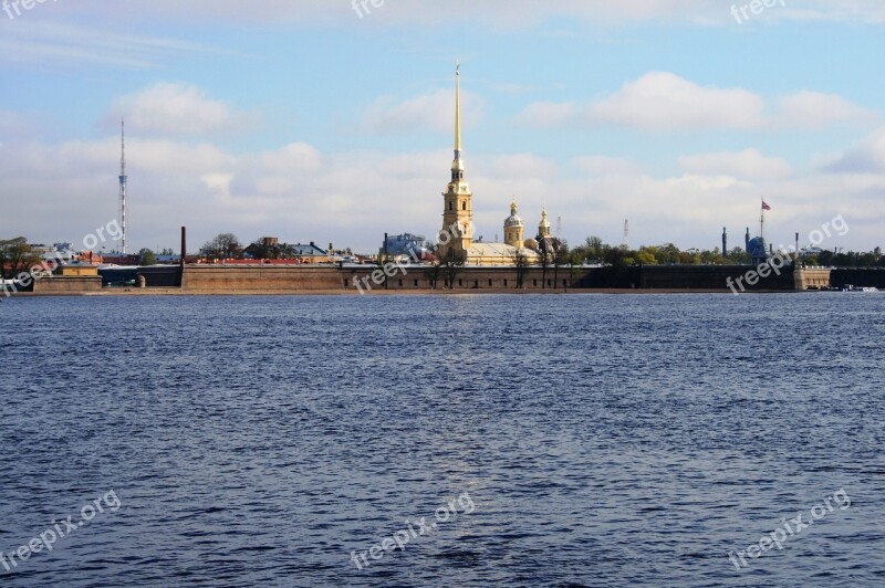 River Neva Water Blue Island