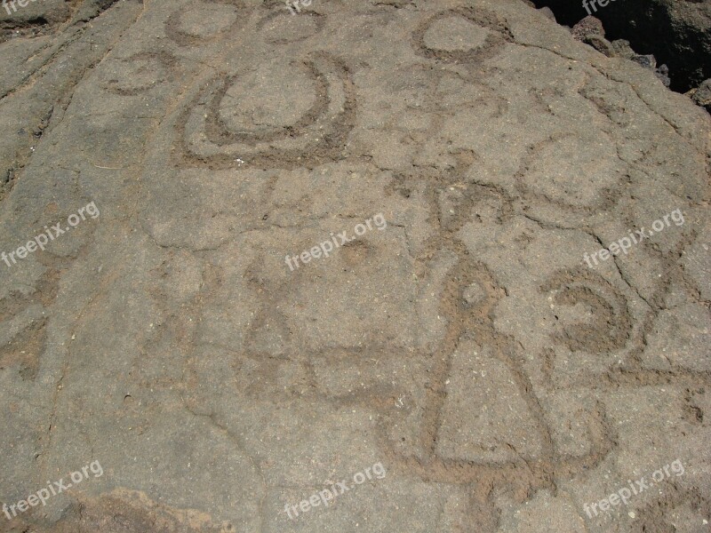 Petroglyph Rocks Symbol Stone Native American