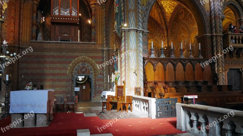 Budapest Buda Castle Architecture Matthias Church Free Photos