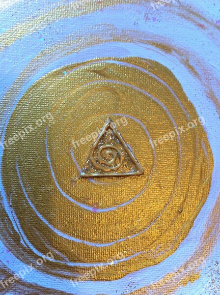 Gold Symbol Soul Light Pyramid Free Photos