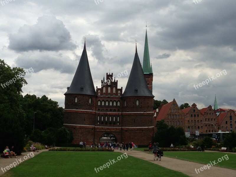 Lübeck Holsten Gate Historically Landmark City Gate