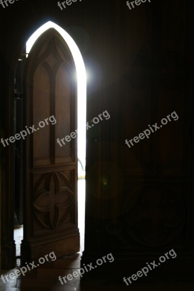 Church Door Reflection Light Free Photos