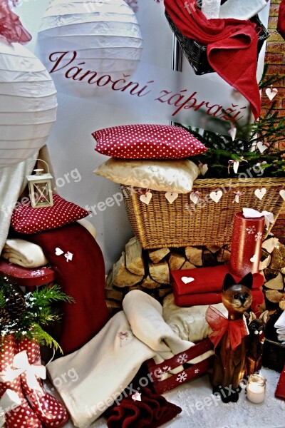 Shop Window Arrangement Christmas Porch Free Photos