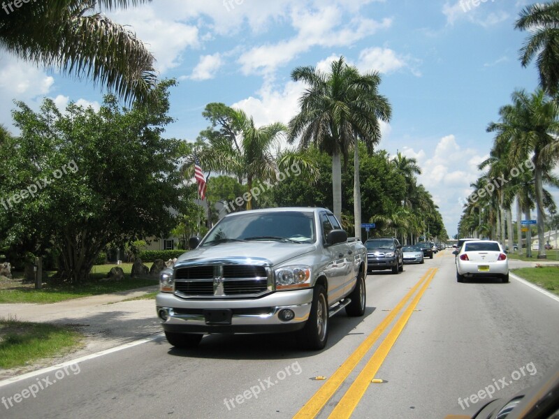 Usa Auto Vehicle Road Miami