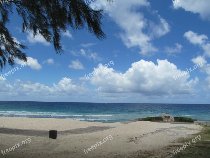 Barbados Sea Island Tropical Ocean