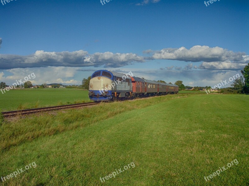 Sweden Train Travel Transportation Railroad