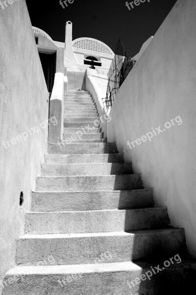 Staircase Black And White Perspective Free Photos