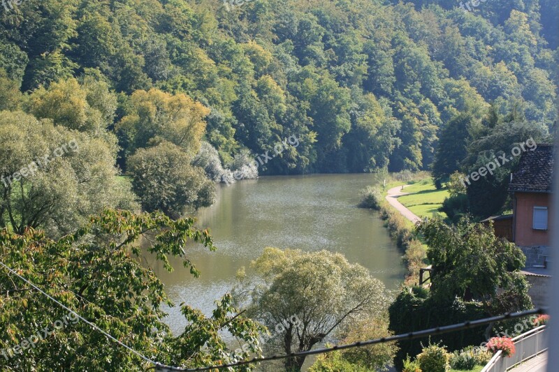 River Water Nature Waters Trees