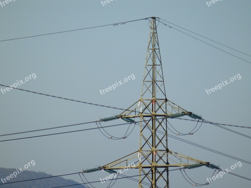 High Voltage Pylon Wire Current Aerial