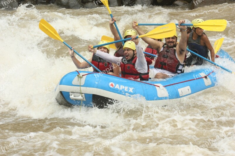 Rafting River Happy Adventure Water