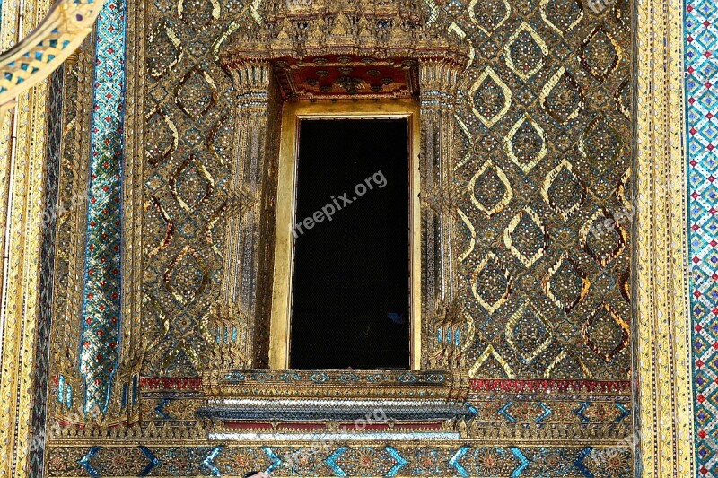 Doorway Entrance Gold Ornate Temple