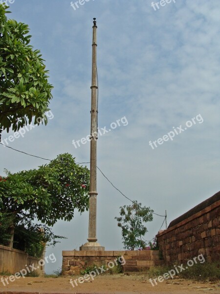 Lamp Post Patwardhan Palace Tower Jamkhandi Karnataka