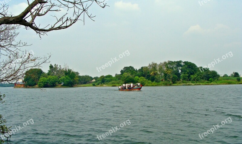 Krishna River Boat Island Bagalkot Karnataka