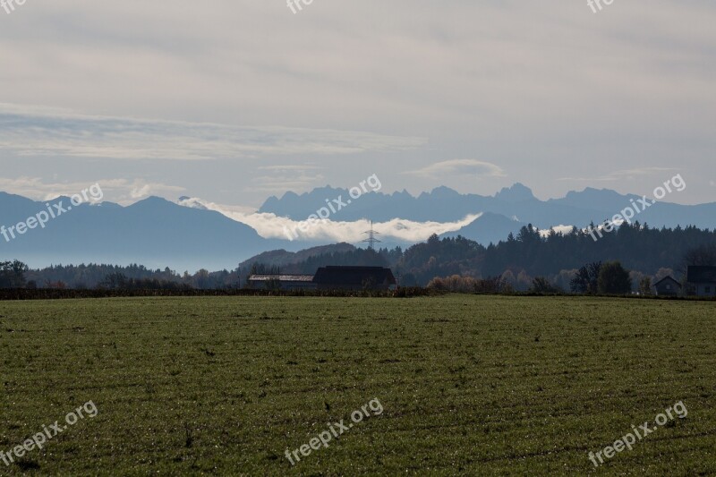 Hair Dryer Landscape Mountains Alpine Upper Bavaria