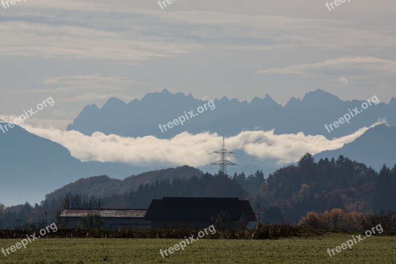 Hair Dryer Landscape Mountains Alpine Upper Bavaria