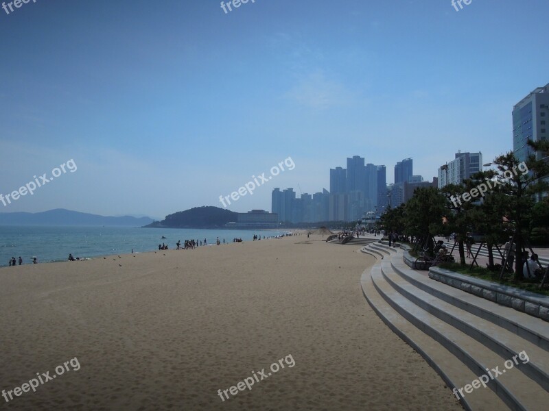 Sea Haeundae Beach Sandy Free Photos