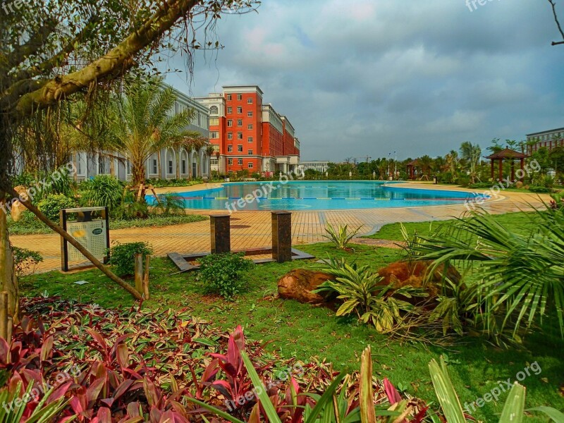 Haikou College Hainan China School Swimming Pool