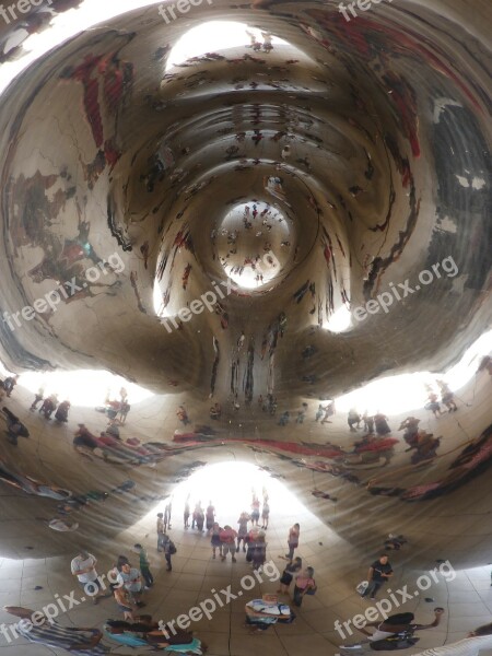 Chicago America Places Of Interest Cloud Gate Sculpture Sculpture