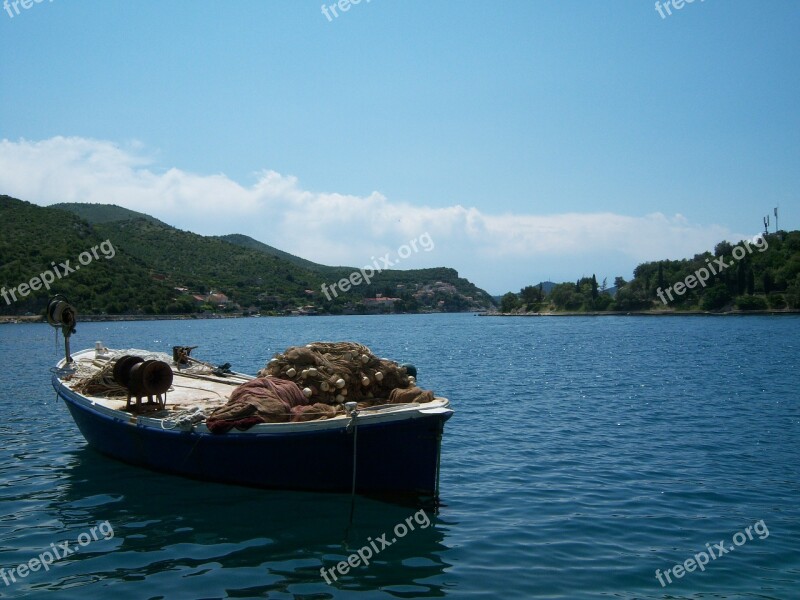 Boat Sea Dubrovnik Croatia Water