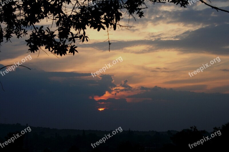 Sunset Soft Clouds Pearly Pinks