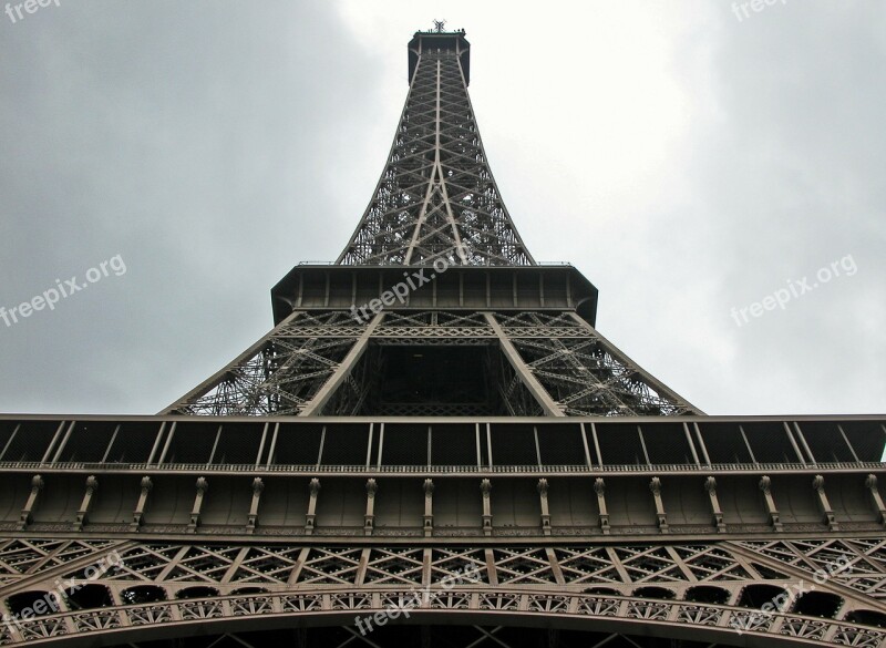 Paris Eiffel Tower Destinations Free Photos