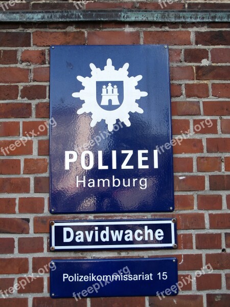 Davidwache Hamburg Police Hamburg Email Sign Free Photos