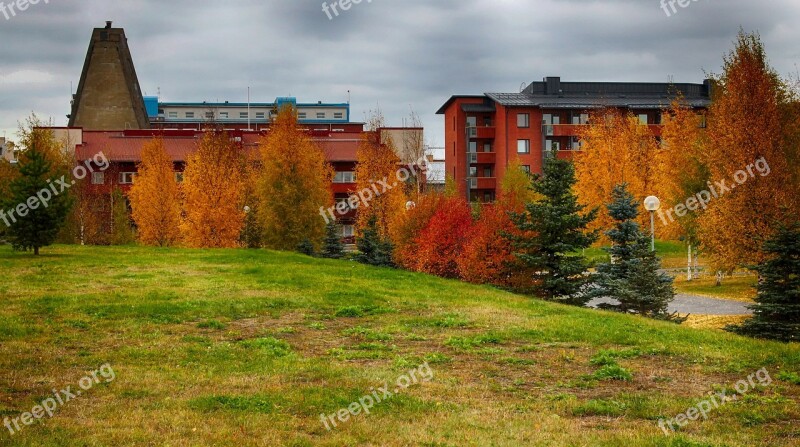 Finland Park Sky Clouds Fall