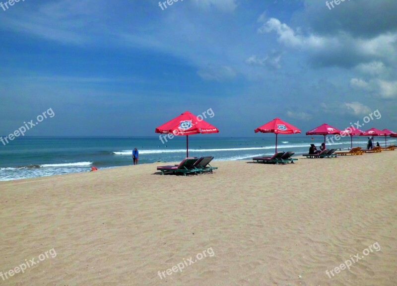 Pantai Kuta Kuta Bali Indonesia Beach