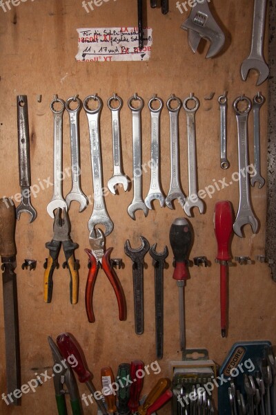 Tool Wall Tool Storage Wrench Pliers