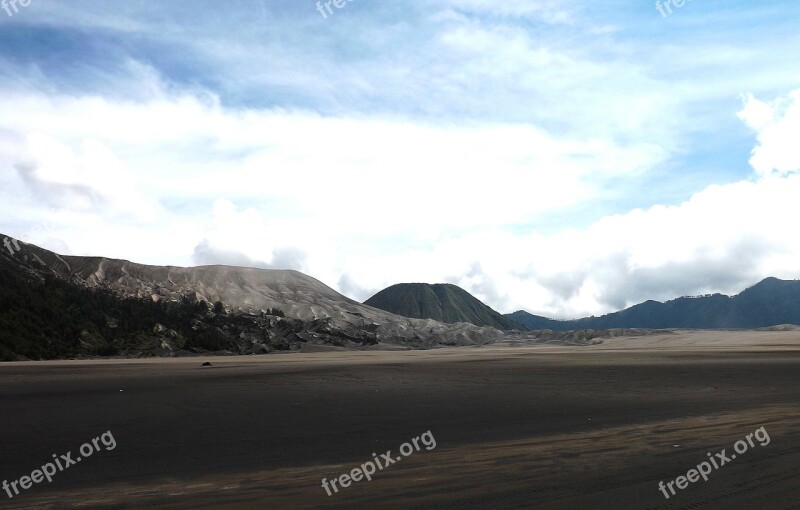 Bromo Mountains Nature Landscape Summer