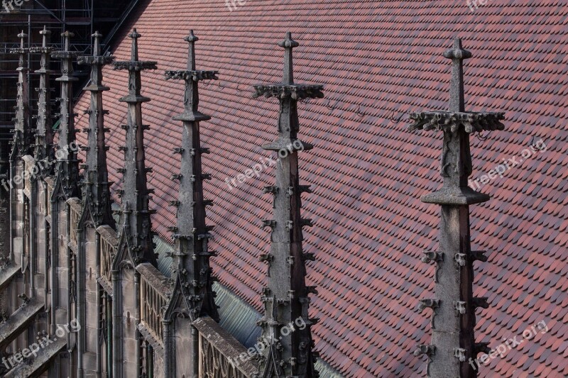 Pinnacles Over The Nave Ranking Roof Gothic