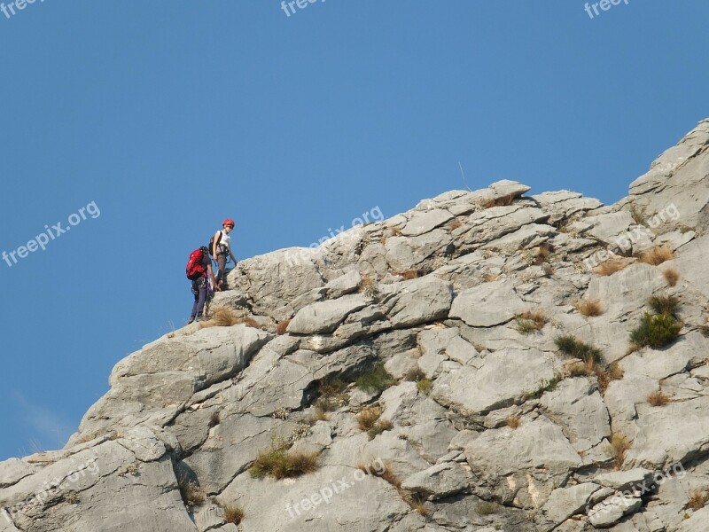 Mountains Climbing Croatia Omis Rocks