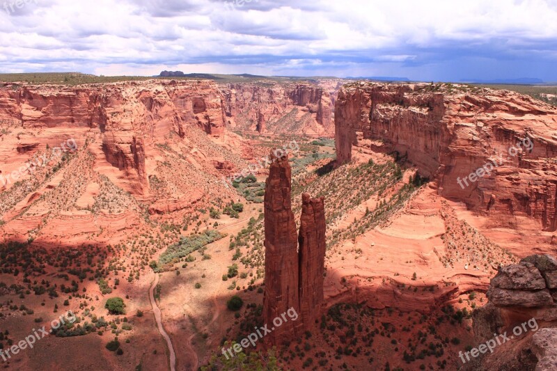 Usa Canyon De Chelly Rock Sand Stone Red