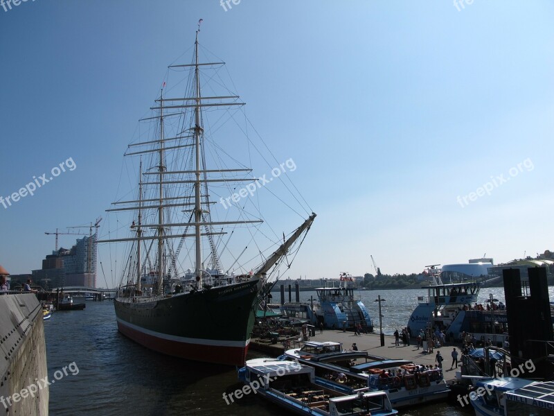 Rickmer Rickmers Hamburg Port Sailing Vessel