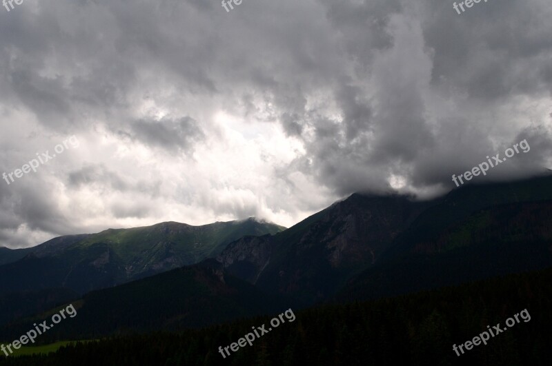 Tatry Slovakia Mountain Rock Top View