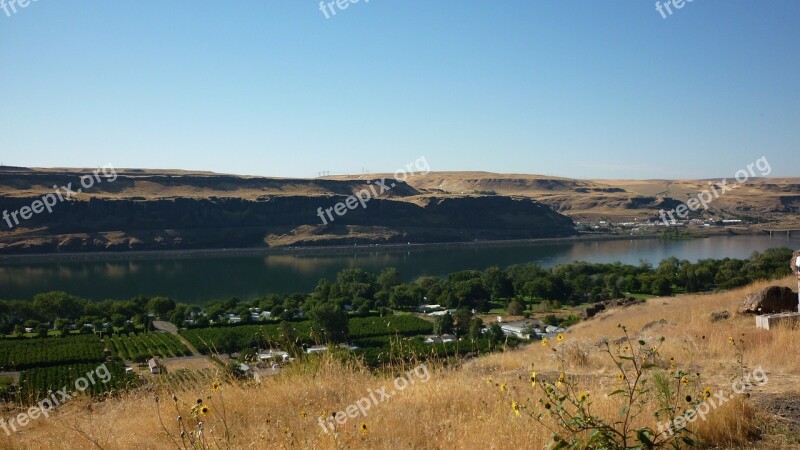 Gorge Landscape Scenic Countryside Washington