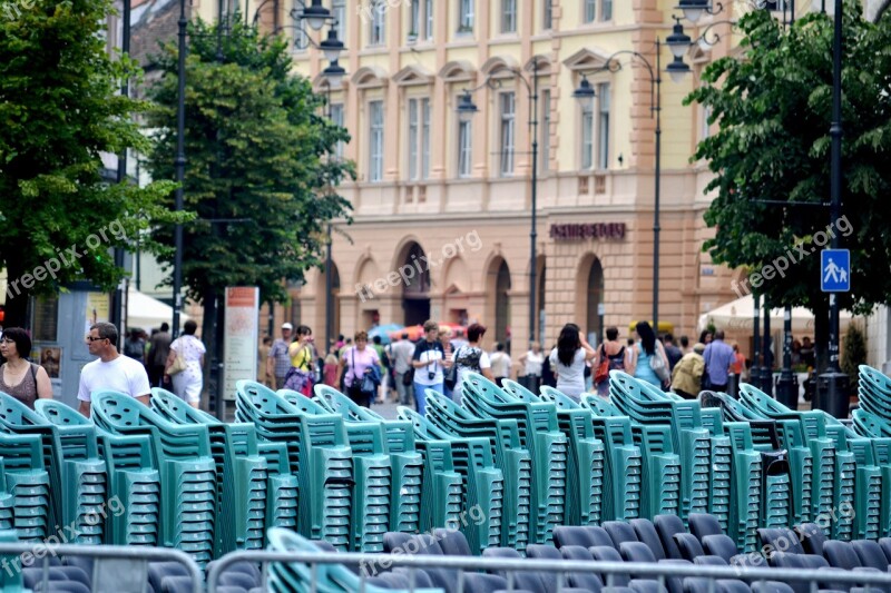 Chairs Outside Buildings Free Photos