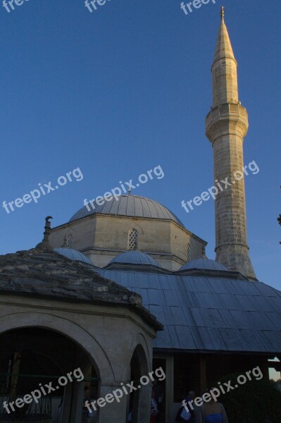 Bosnia And Herzegovina Herzegovina Mostar Koski Mukesh Paša Mosque Evening