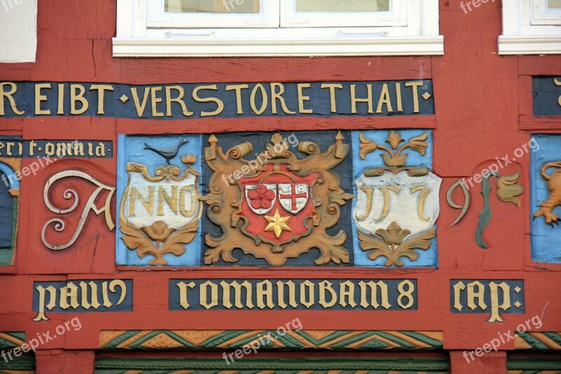 Building Truss Facade Fachwerkhaus House